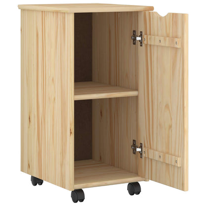 vidaXL Desk Cabinet Set 2 pcs Brown Solid Pine Wood