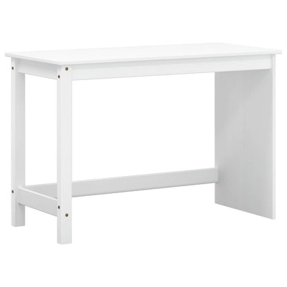 vidaXL Desk and Rolling Cabinet Set MOSS 2 pcs White