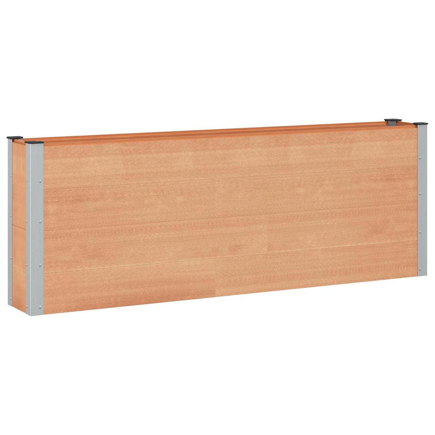 vidaXL Garden Raised Bed Brown 200 x 30 x 72 cm WPC and Aluminium