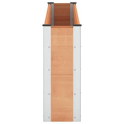 vidaXL Garden Raised Bed Brown 200 x 30 x 72 cm WPC and Aluminium