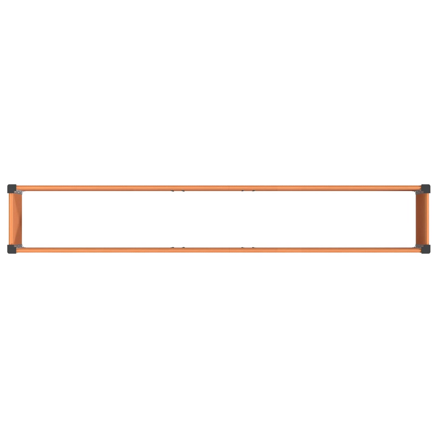vidaXL Garden Raised Bed Brown 200 x 30 x 72 cm WPC and Aluminium