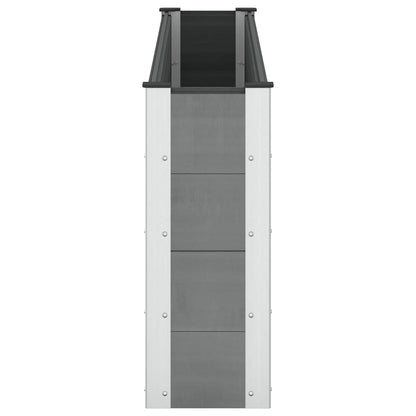 vidaXL Garden Raised Bed Black 200 x 30 x 72 cm WPC and Aluminium