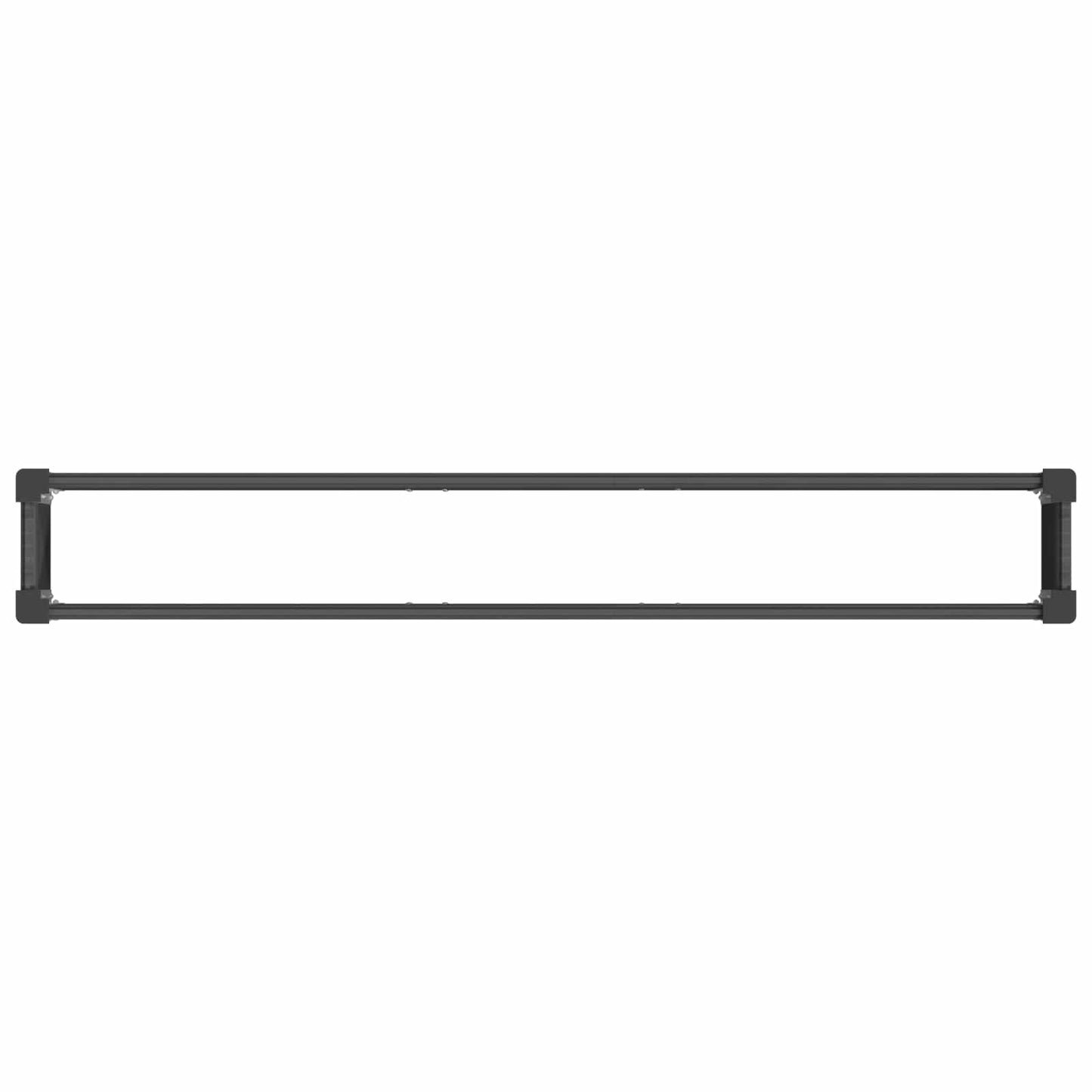 vidaXL Garden Raised Bed Black 200 x 30 x 72 cm WPC and Aluminium