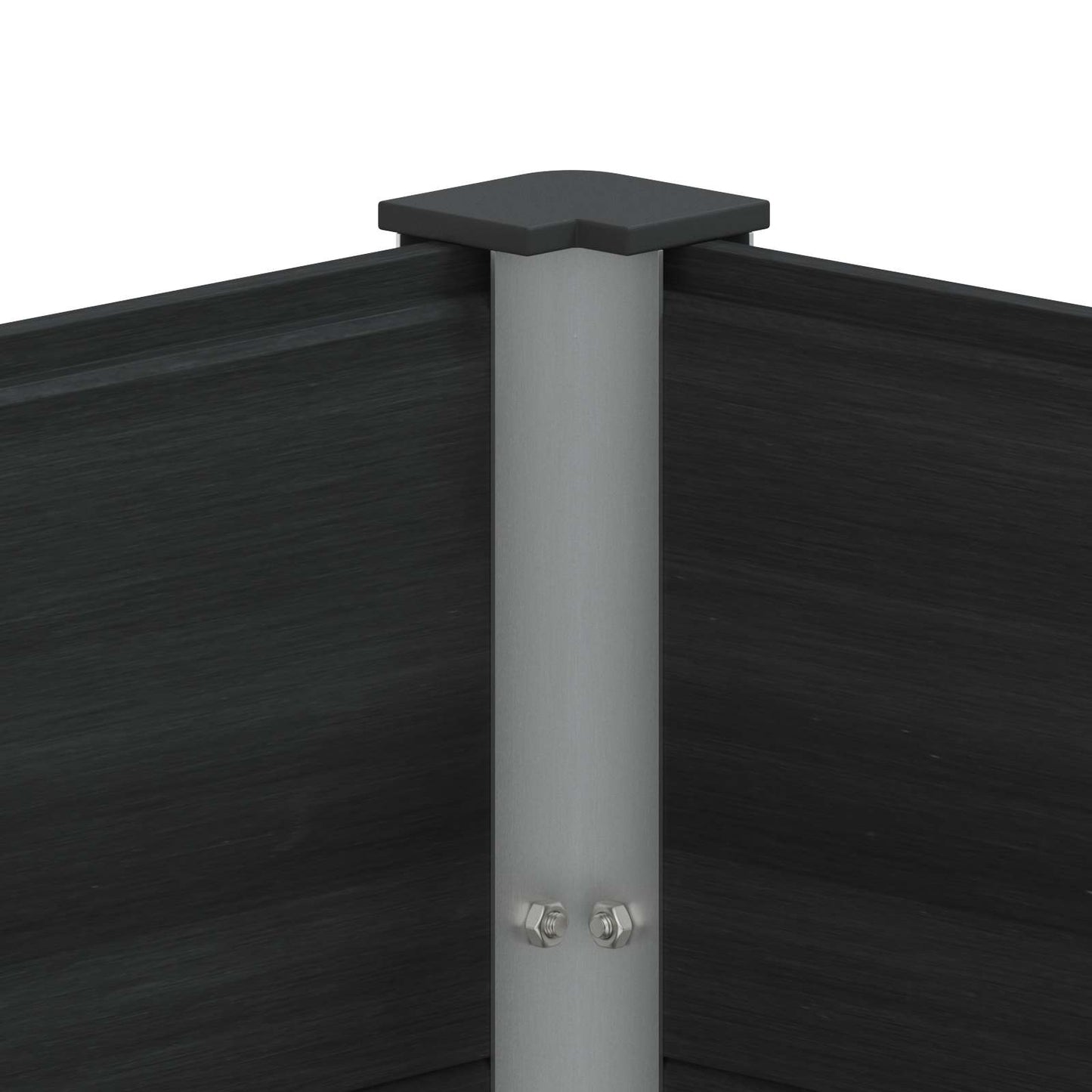 vidaXL Garden Raised Bed Black 200 x 30 x 72 cm WPC and Aluminium