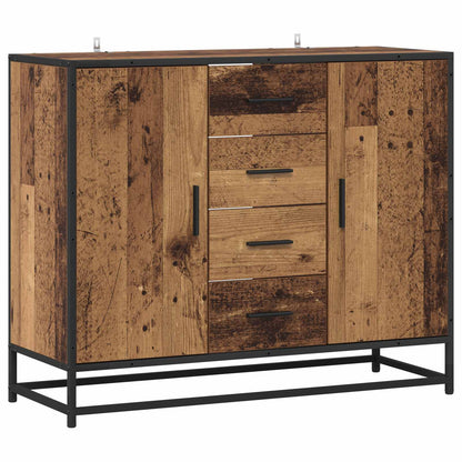 vidaXL Sideboard Old Wood 92 x 35 x 76 cm Engineered Wood