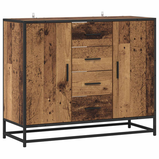 vidaXL Sideboard Old Wood 92 x 35 x 76 cm Engineered Wood