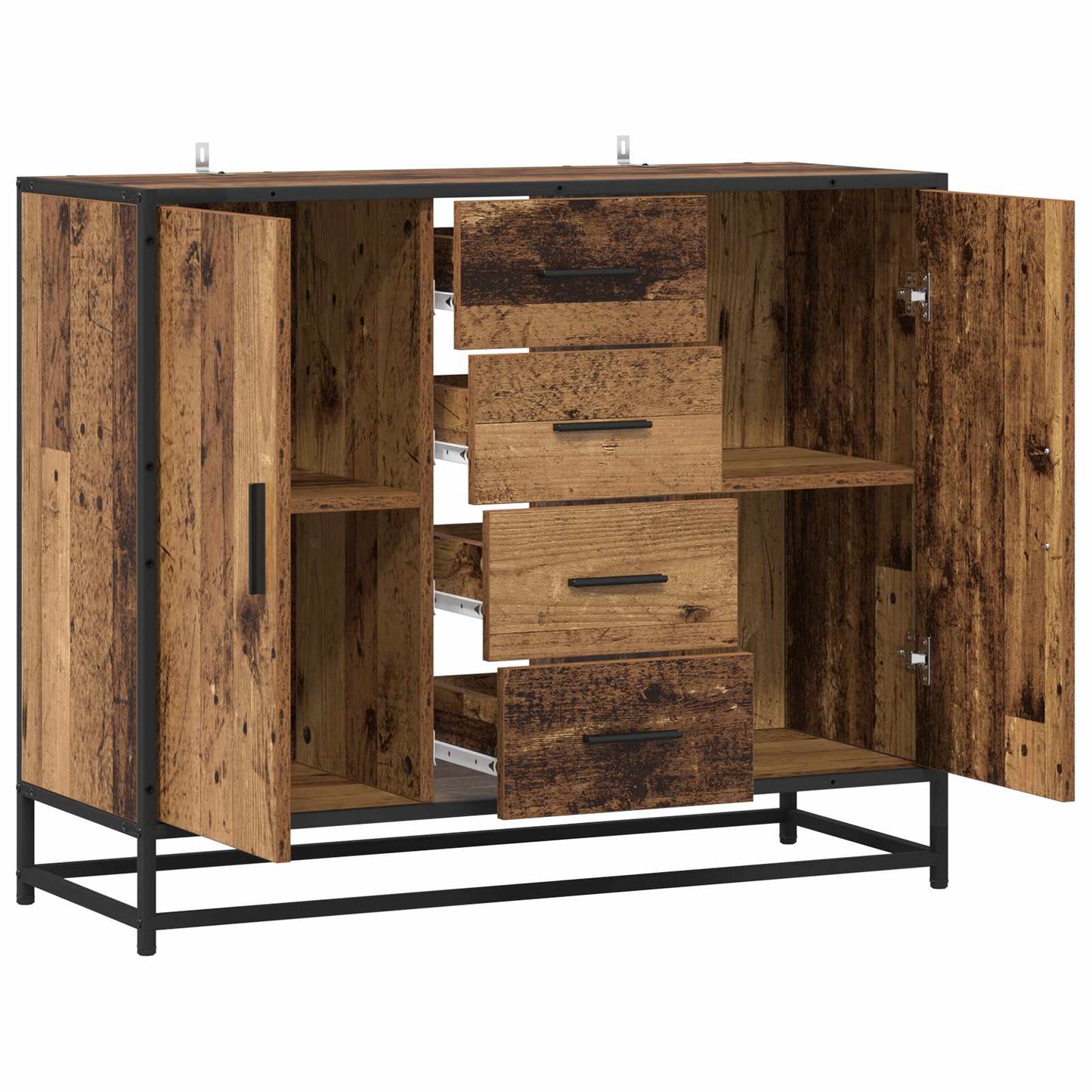 vidaXL Sideboard Old Wood 92 x 35 x 76 cm Engineered Wood