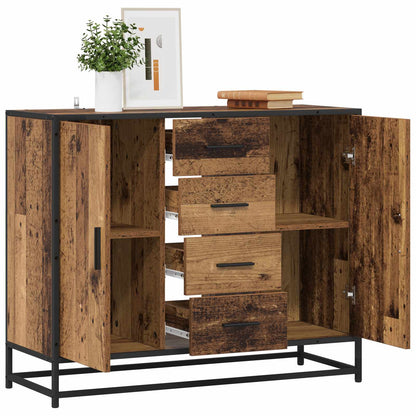 vidaXL Sideboard Old Wood 92 x 35 x 76 cm Engineered Wood