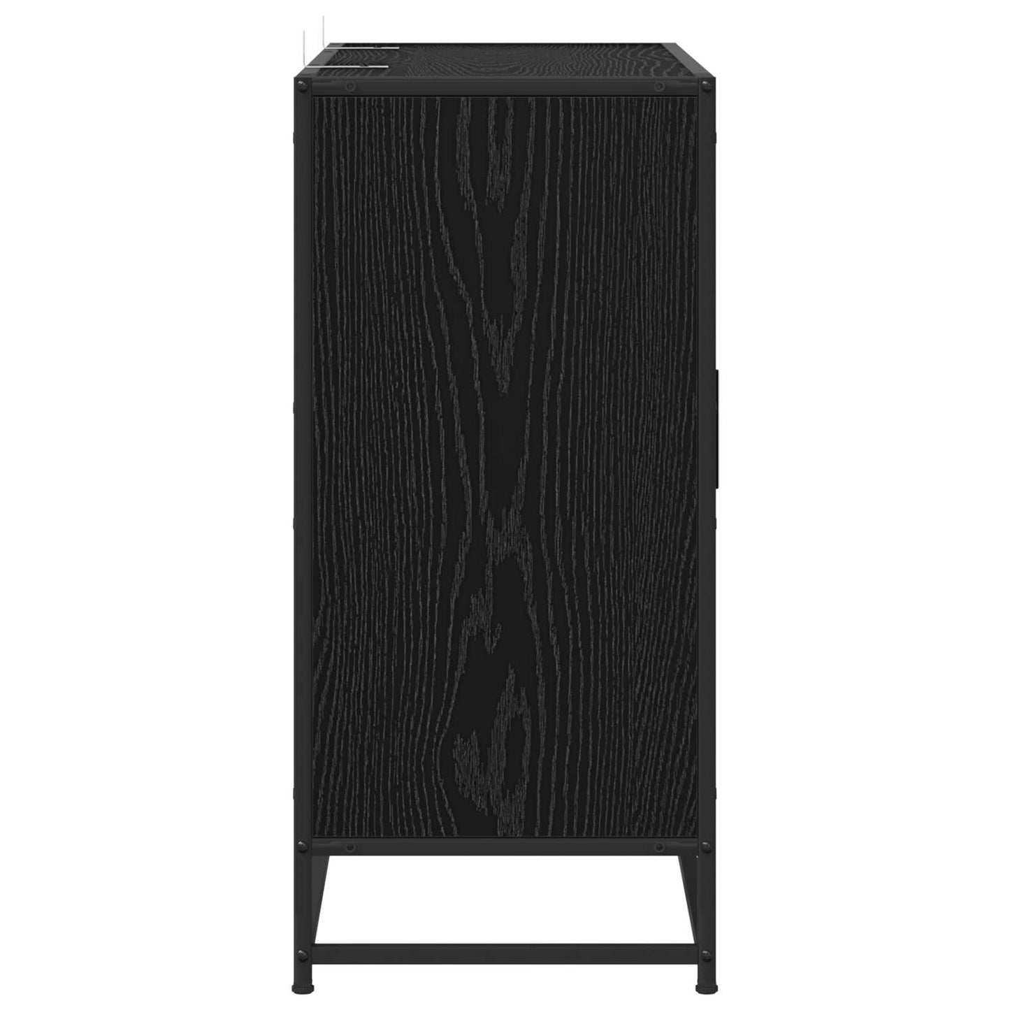 vidaXL Sideboard Black Oak 92 x 35 x 76 cm Engineered Wood