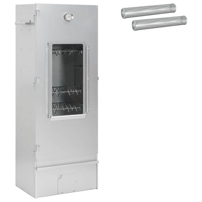 vidaXL Smoker Oven 3 pcs Silver Galvanised steel