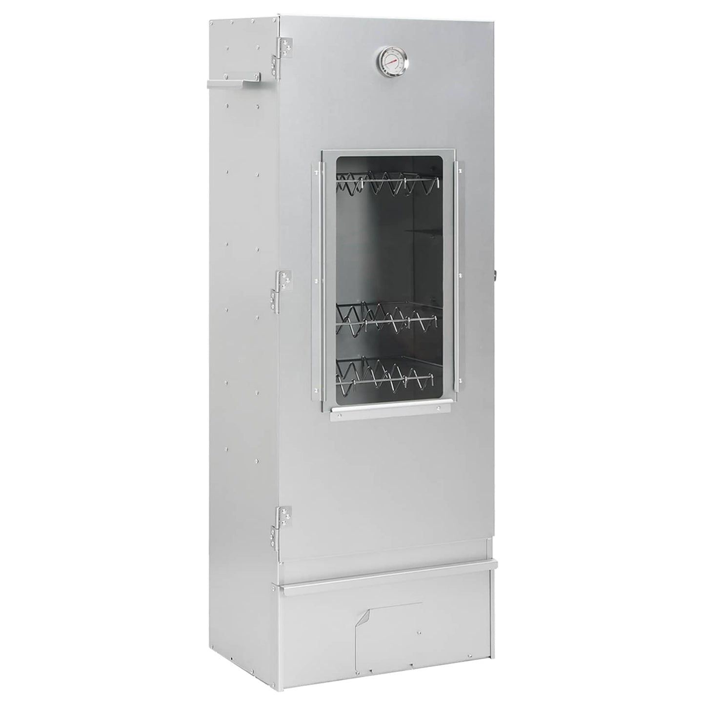 vidaXL Smoker Oven 3 pcs Silver Galvanised steel