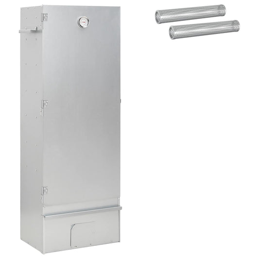 vidaXL Smoker Oven 3 pcs 44.5 x 29 x 110 cm Galvanised steel Silver