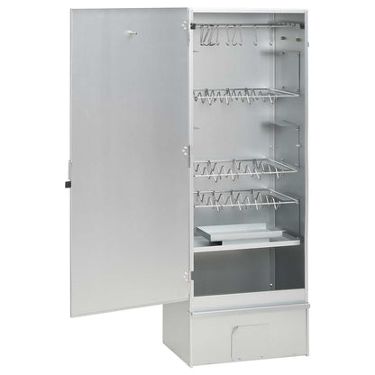 vidaXL Smoker Oven 3 pcs 44.5 x 29 x 110 cm Galvanised steel Silver