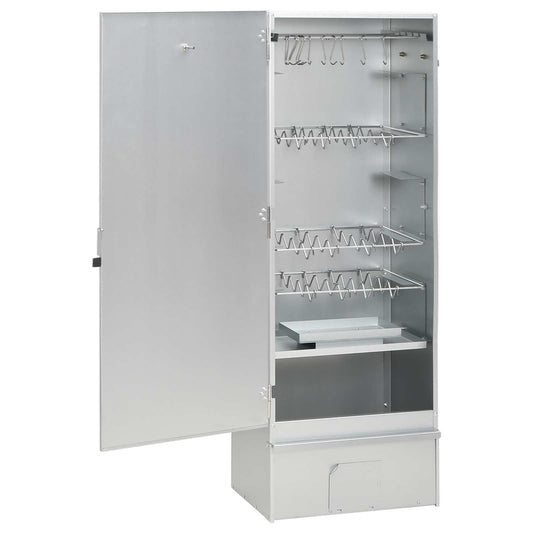 vidaXL Smoker Oven 3 pcs 44.5 x 29 x 110 cm Galvanised steel Silver