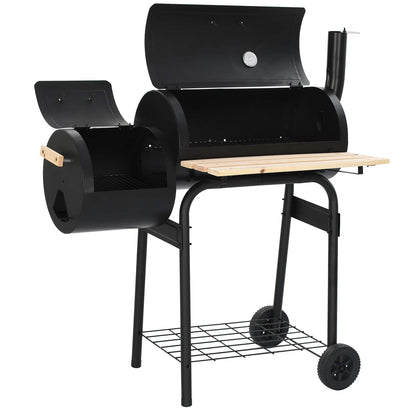 vidaXL Outdoor Grill 103 x 60 x 113 cm Steel Black