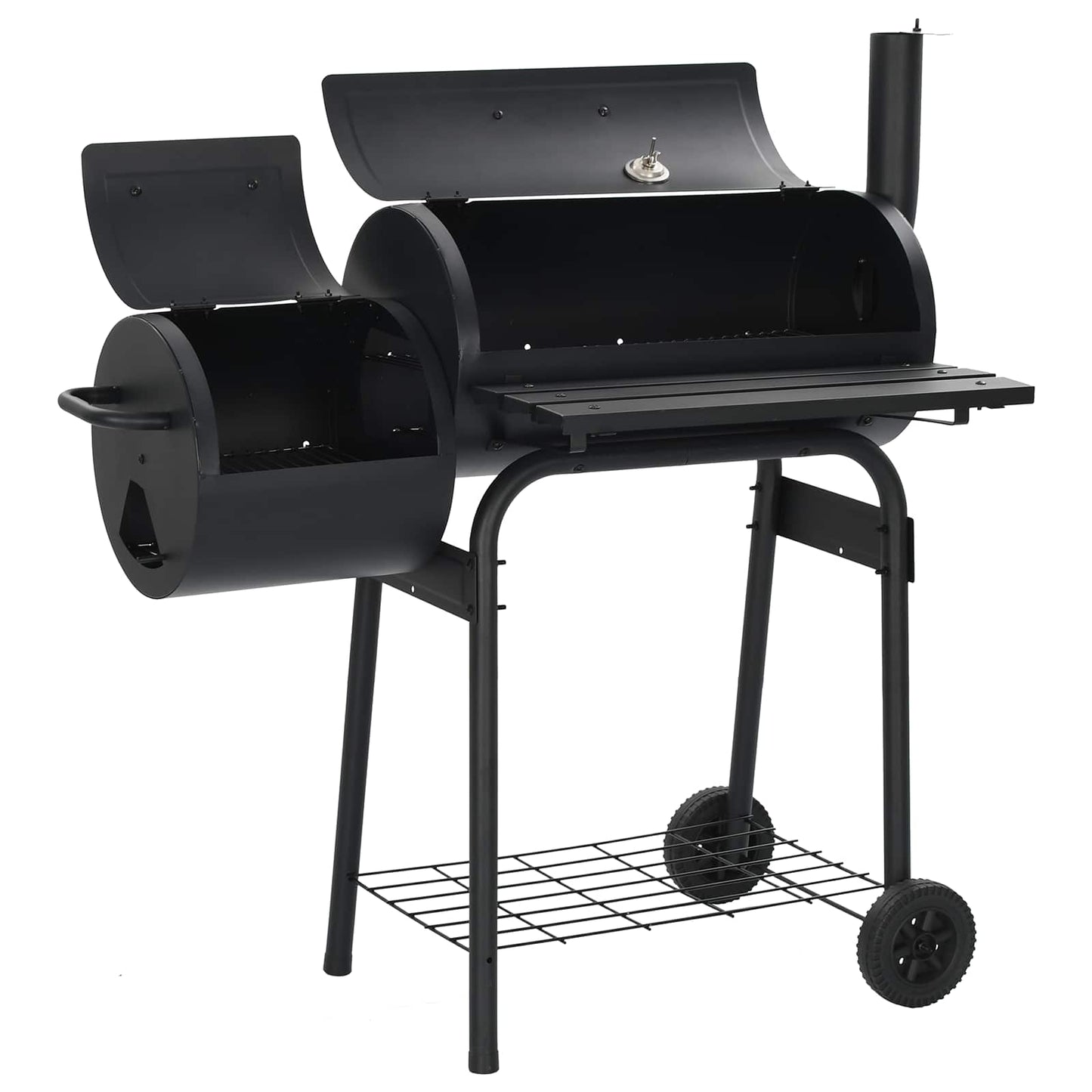vidaXL Outdoor Grill 103 x 60 x 113 cm Steel Black