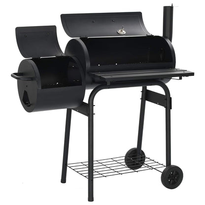 vidaXL Outdoor Grill 103 x 60 x 113 cm Steel Black