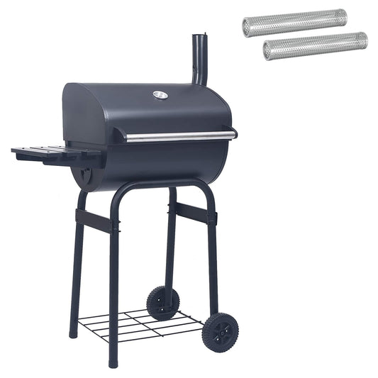 vidaXL Charcoal Grill 75 x 48 x 120 cm Powder-coated steel and Plastic