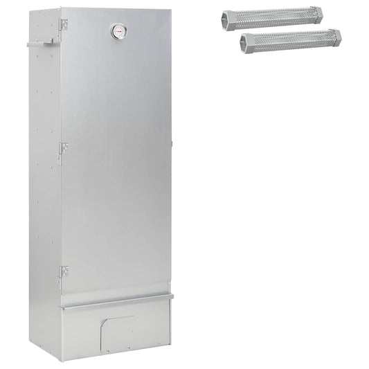 vidaXL Smoker Oven 3 pcs 44.5 x 29 x 110 cm Galvanised steel Silver