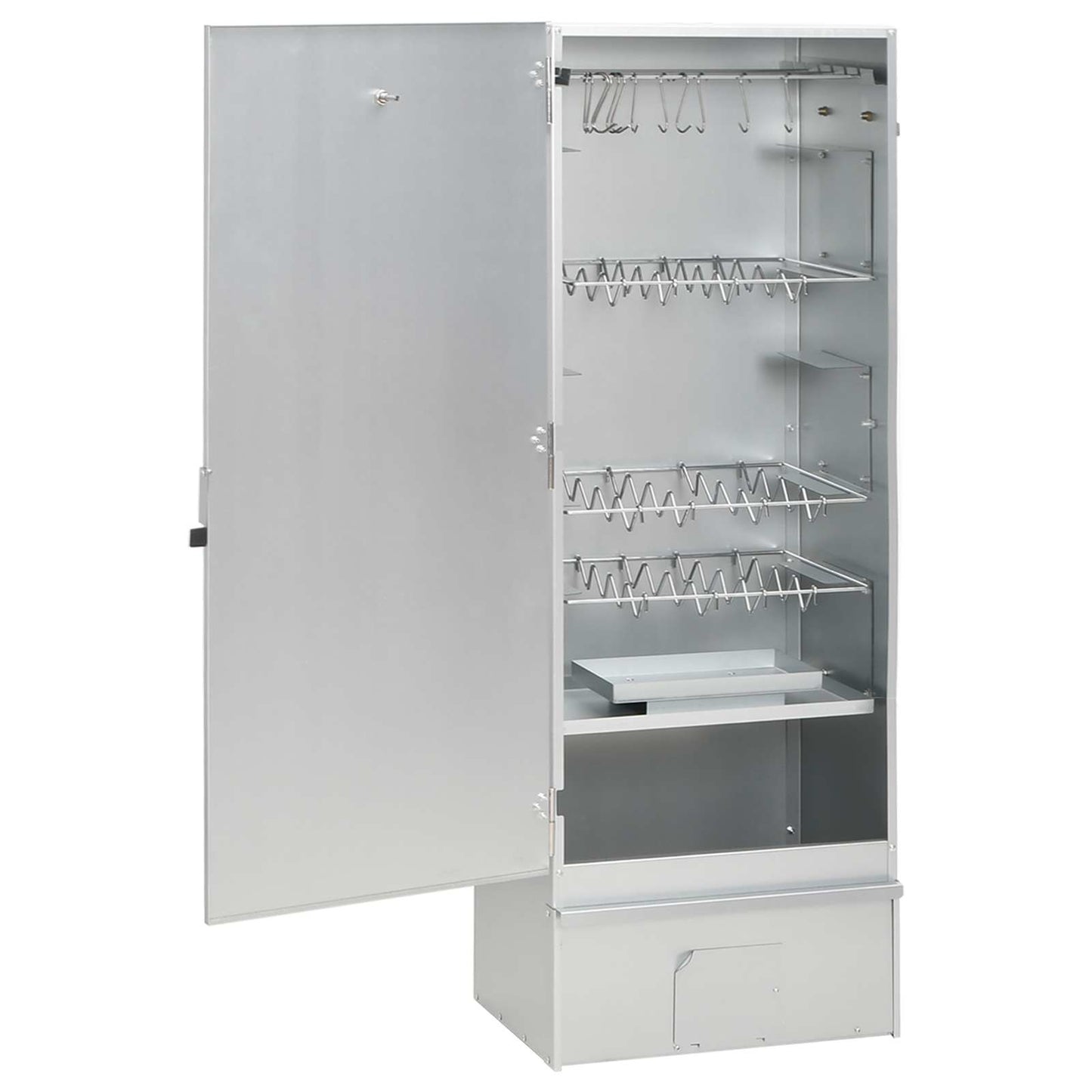 vidaXL Smoker Oven 3 pcs 44.5 x 29 x 110 cm Galvanised steel Silver