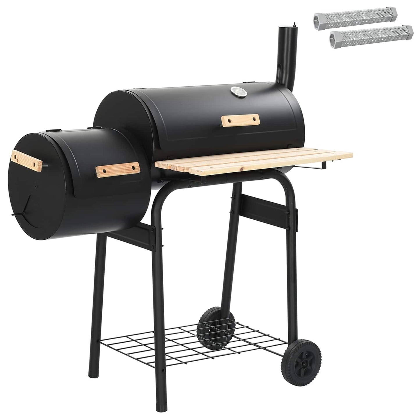 vidaXL Outdoor Grill 103 x 60 x 113 cm Steel Black