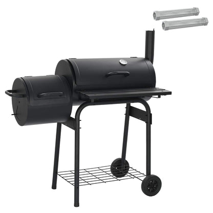 vidaXL Outdoor Grill 103 x 60 x 113 cm Steel Black