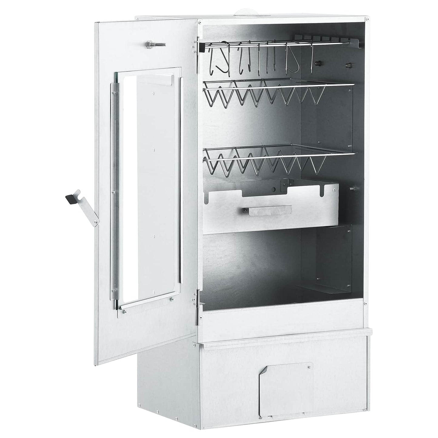 vidaXL Cold Smoker with Smoker Tube 44.5 x 29 x 83 cm Galvanised steel