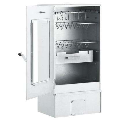 vidaXL Cold Smoker with Smoker Tube 44.5 x 29 x 83 cm Galvanised steel