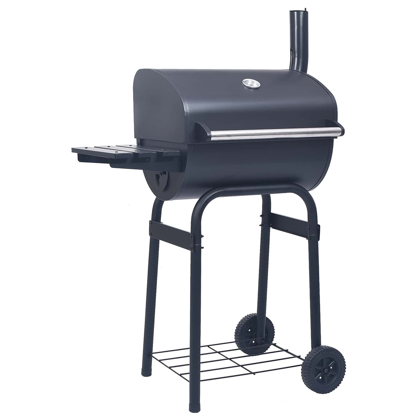 vidaXL Charcoal Grill 75 x 48 x 120 cm Silver