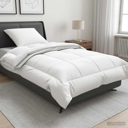 vidaXL Duvet and Pillow Set 2 pcs 150x200 cm 4 Seasons 140+220 GSM