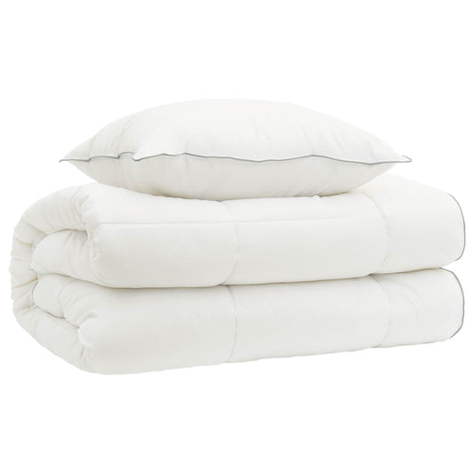 vidaXL Duvet and Pillow Set 2 pcs 150x200 cm 4 Seasons 140+220 GSM
