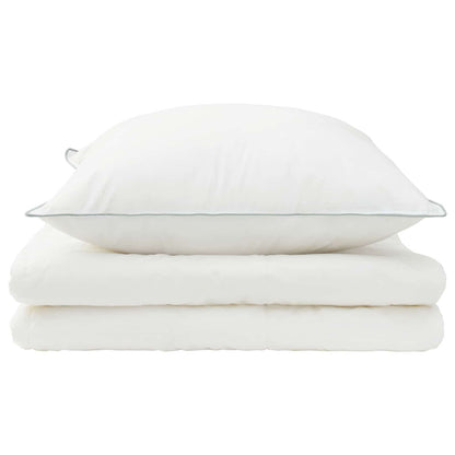 vidaXL Duvet and Pillow Set 2 pcs 152x203 cm Summer 200 GSM Wool White