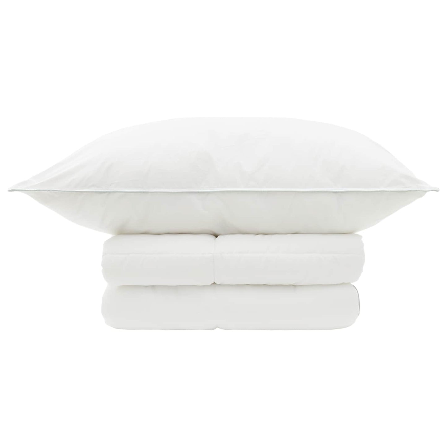 vidaXL Duvet and Pillow Set 2 pcs 152x203 cm Summer 200 GSM Wool White