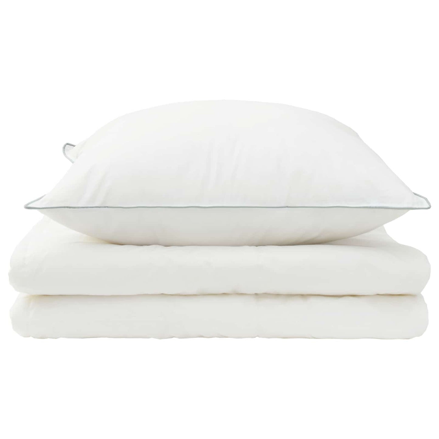vidaXL Duvet and Pillow Set 2 pcs 155x200 cm Summer 200 GSM Wool White