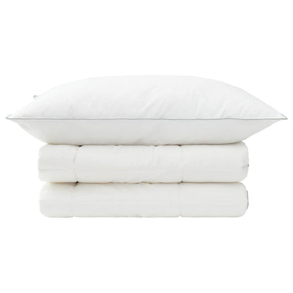 vidaXL Duvet and Pillow Set 2 pcs 137x200 cm 4 Seasons 300 GSM Wool