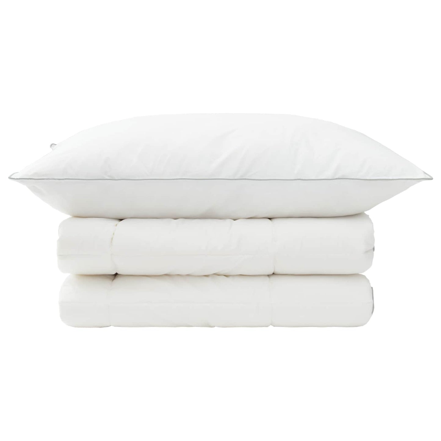 vidaXL Duvet and Pillow Set 2 pcs 152x203 cm 4 Seasons 300 GSM Wool
