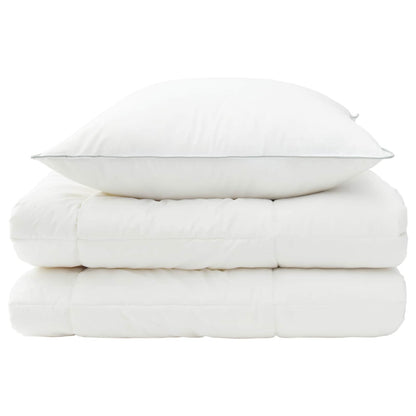 vidaXL Duvet and Pillow Set 2 pcs 137x200 cm Winter 450 GSM Wool White