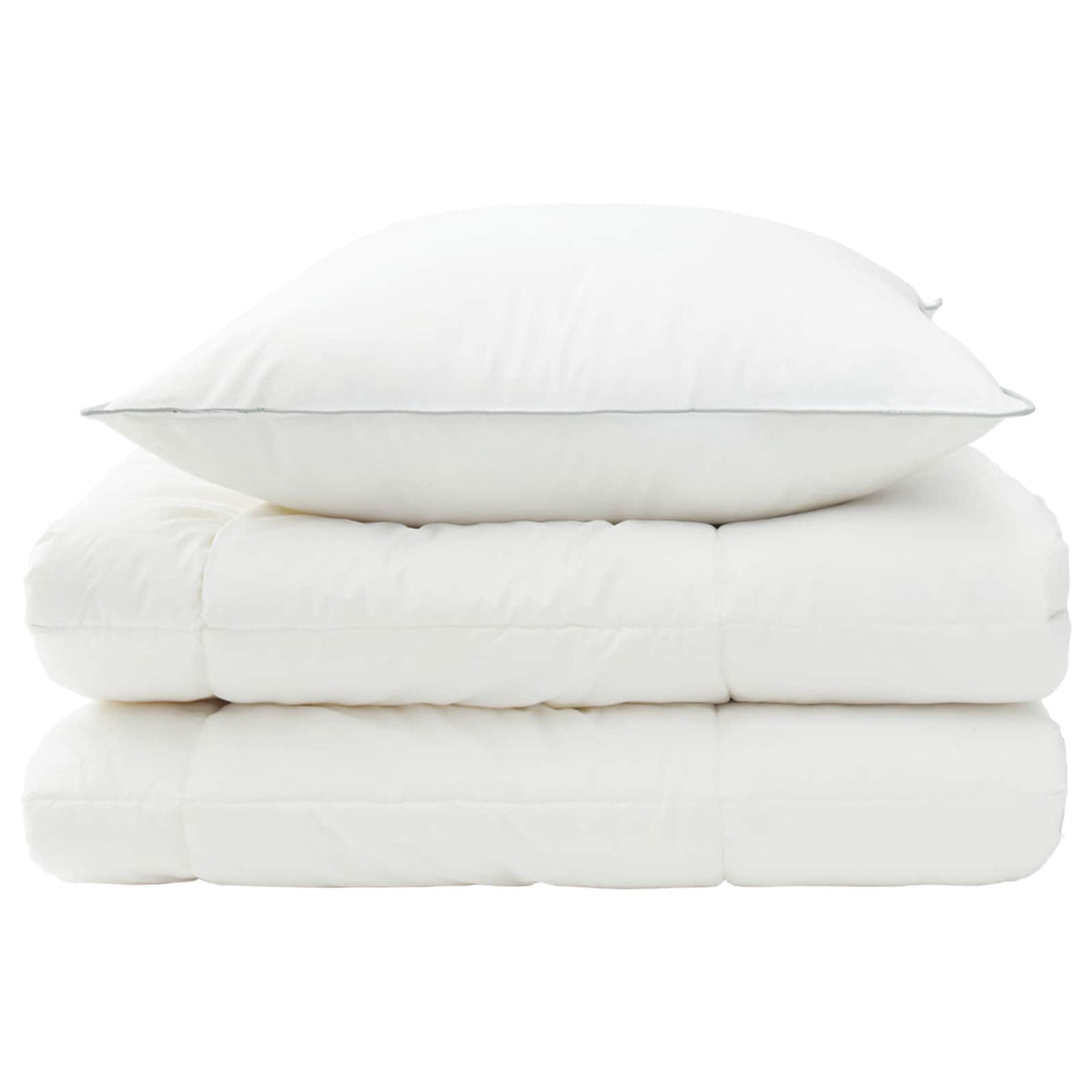 vidaXL Duvet and Pillow Set 2 pcs 155x200 cm Winter 450 GSM Wool White