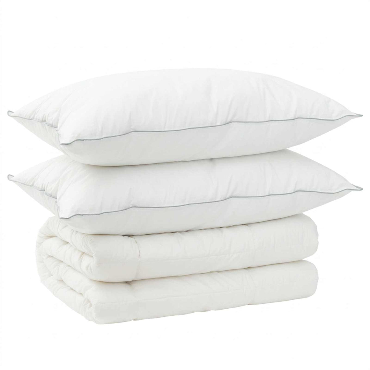vidaXL Duvet and Pillow Set 3 pcs 155x220 cm 4 Seasons 220 GSM Wool
