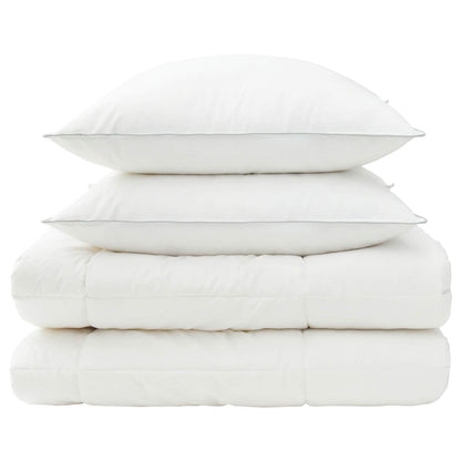vidaXL Duvet and Pillow Set 3 pcs 220x240 cm 4 Seasons 220 GSM Wool
