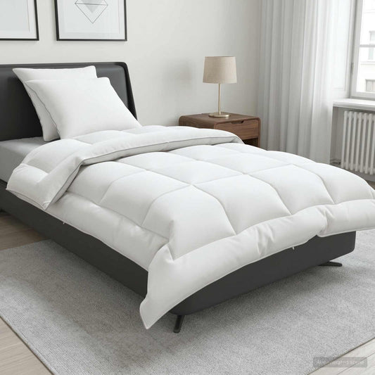 vidaXL Duvet and Pillow Set 3 pcs 155x220 cm 4 Seasons 350 GSM Wool