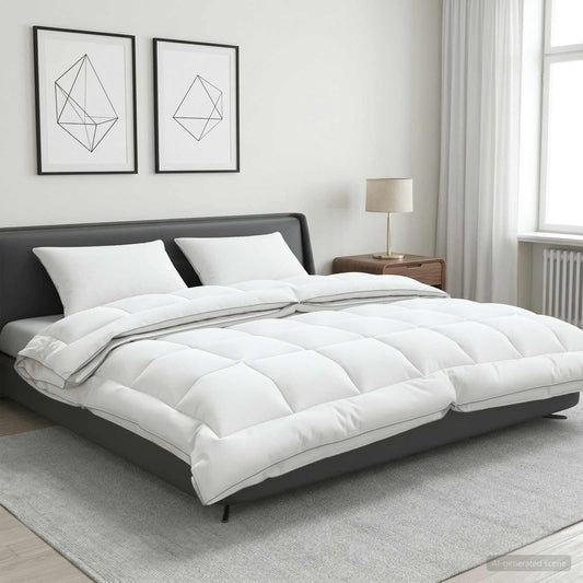vidaXL Duvet and Pillow Set 3 pcs 220x240 cm 4 Seasons 140+220 GSM