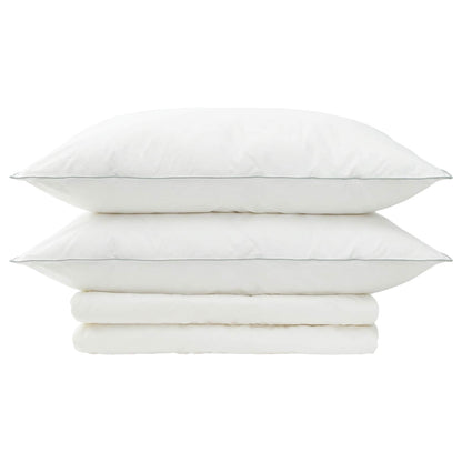 vidaXL Duvet and Pillow Set 3 pcs 200x200 cm Summer 200 GSM Wool White