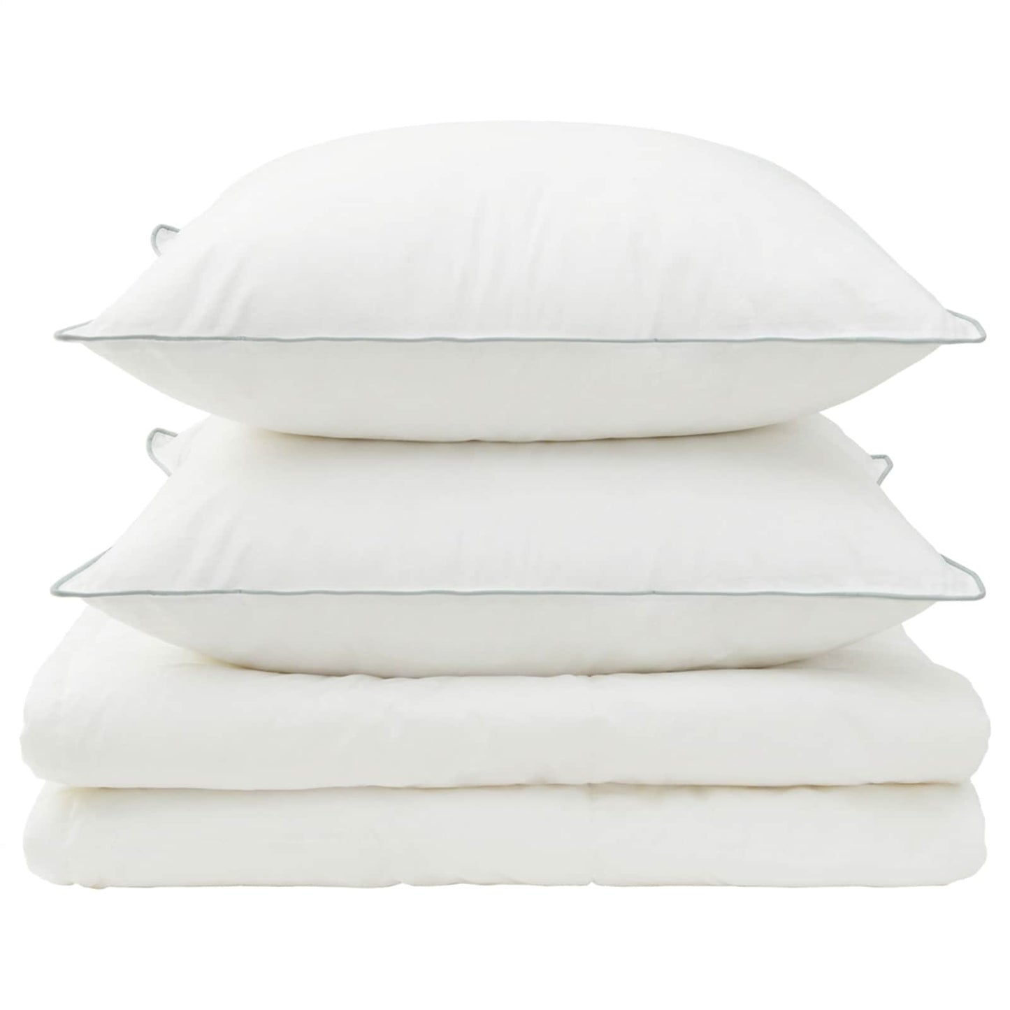 vidaXL Duvet and Pillow Set 3 pcs 135x220 cm Summer 200 GSM Wool White