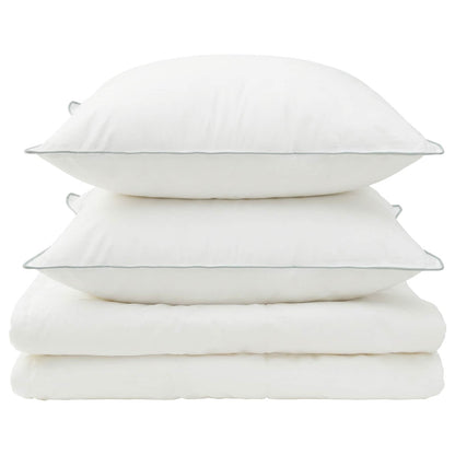 vidaXL Duvet and Pillow Set 3 pcs 220x260 cm Summer 200 GSM Wool White