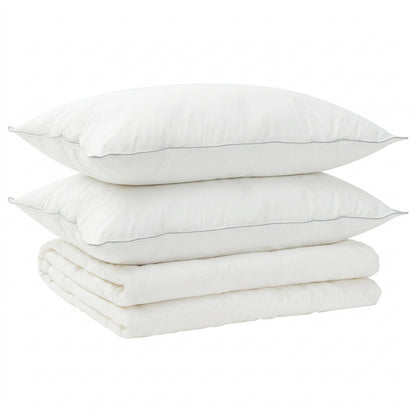 vidaXL Duvet and Pillow Set 3 pcs 240x260 cm Summer 200 GSM Wool White