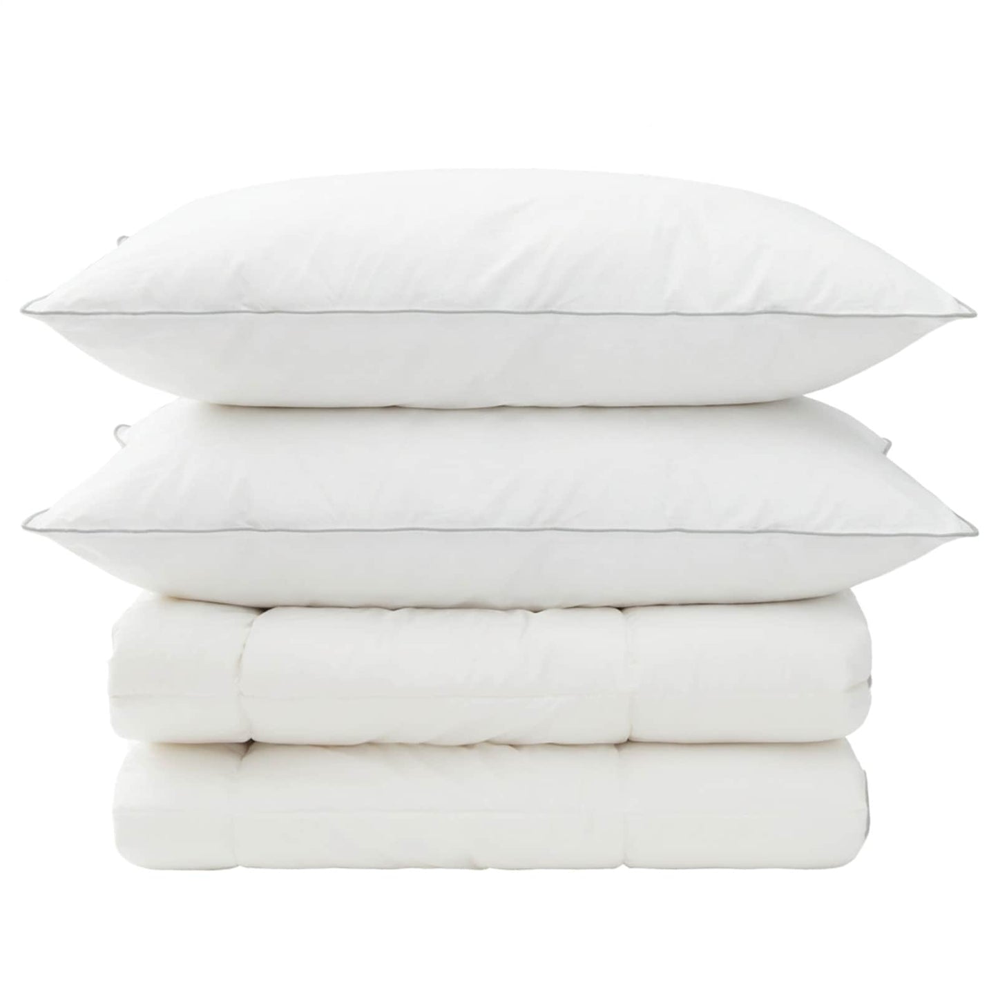 vidaXL Duvet and Pillow Set 3 pcs 200 x 220 cm 4 Seasons 300 GSM Wool