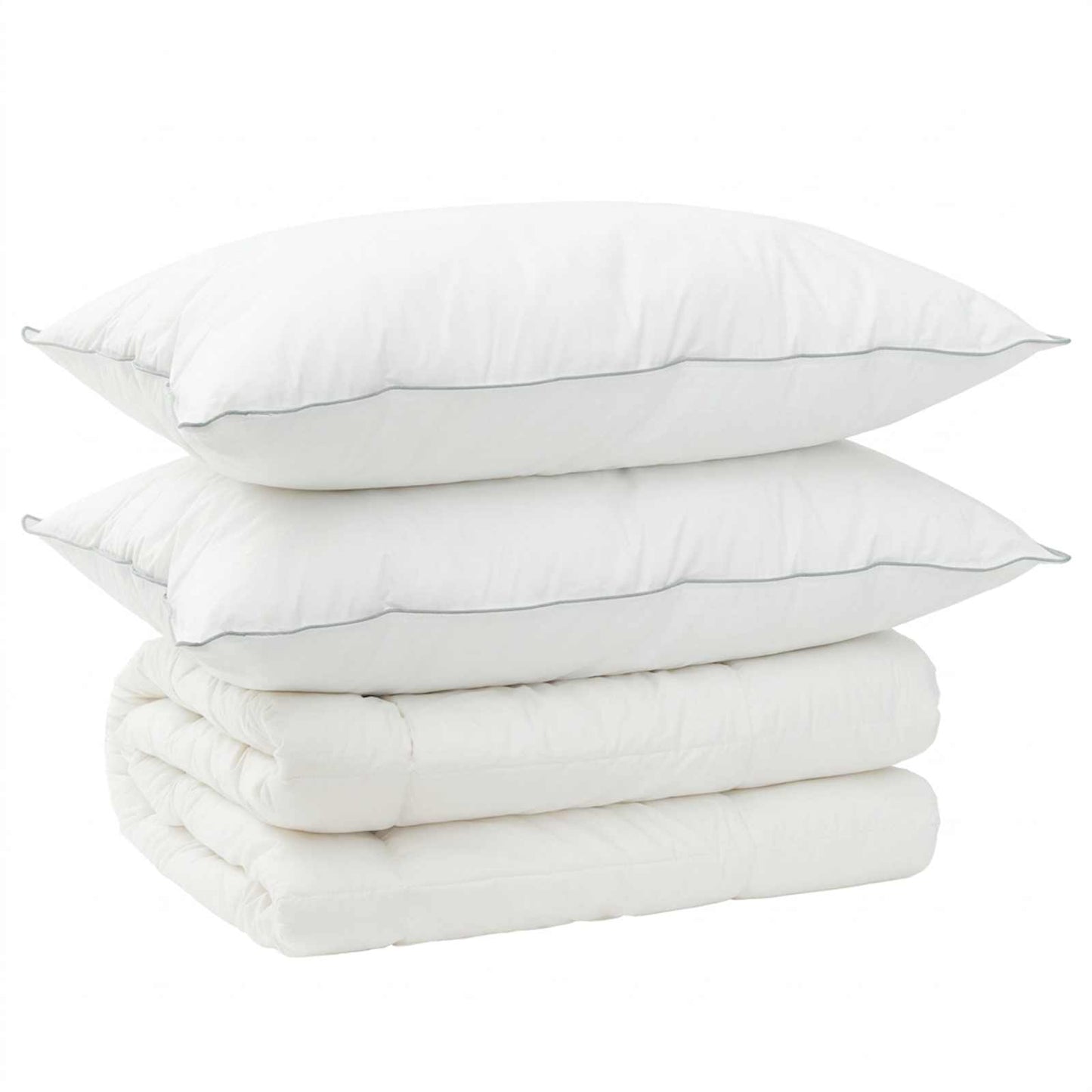 vidaXL Duvet and Pillow Set 3 pcs 220x240 cm Winter 450 GSM Wool White