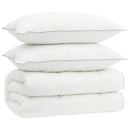 vidaXL Duvet and Pillow Set 3 pcs 140x220 cm 4 Seasons 200+300 GSM
