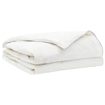 vidaXL 90% Goose Down Duvet Set FULDA 2 pcs 135 x 200 cm Summer White